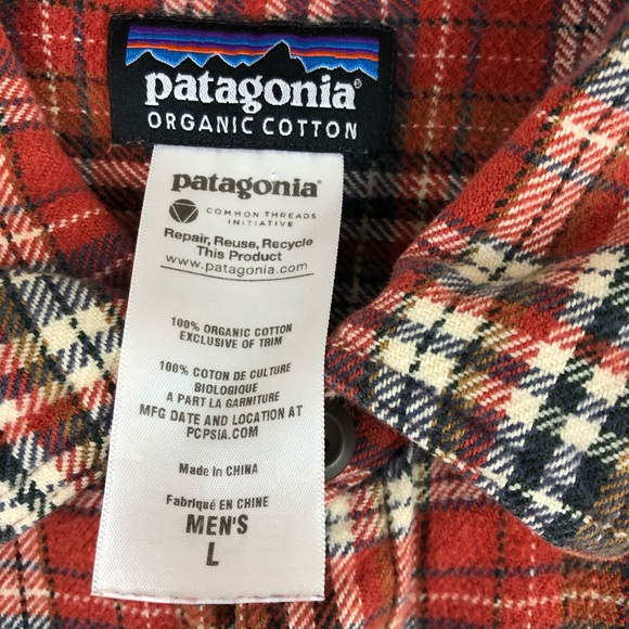 Patagonia Fjord Flannel Shirt Size L - Picture 6 of 8